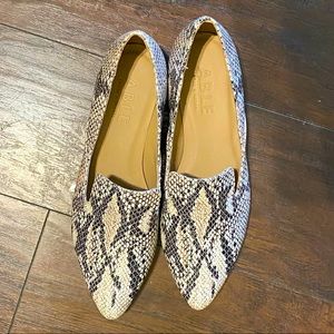 ABLE Loafers in Snake
